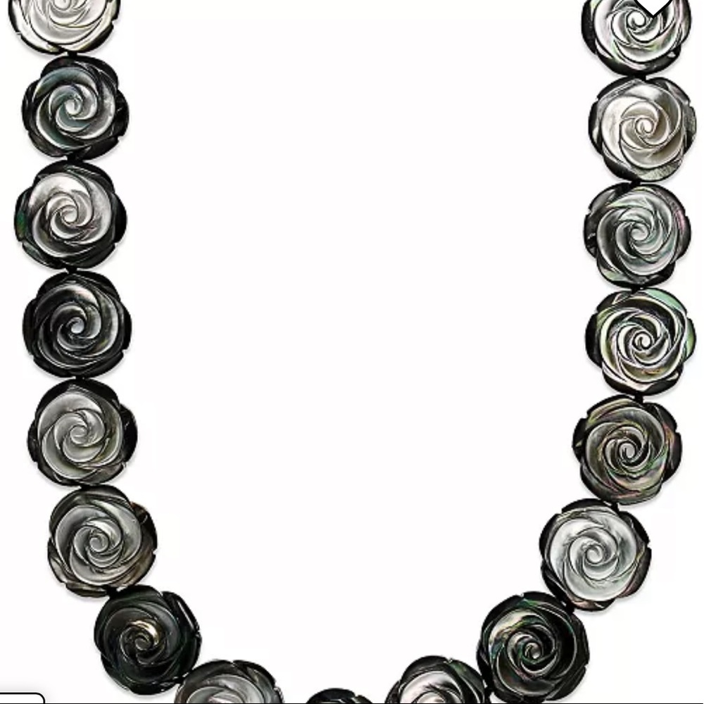 Cultured Tahitian Mother of Pearl Rosette Necklace by RH Macy & Co 17” length